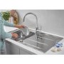 GRADE A1 - Box Opened Grohe Concetto Chrome Pull Out Spray Single Lever Mixer Kitchen Tap