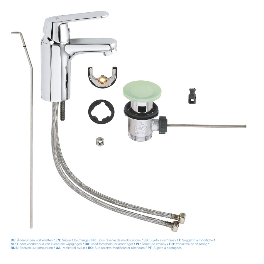 GRADE A1 - Grohe Eurosmart Cosmopolitan Basin Mixer Tap with Pop-up Waste - 32825000