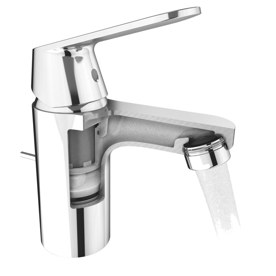 Grohe Eurosmart Cosmopolitan EcoJoy Basin Mixer Tap with Pop Up Waste