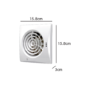 HiB Hush Chrome Wall Mounted Bathroom Extractor Fan with Timer