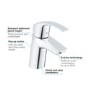 GRADE A1 - Grohe Eurosmart Basin Mixer Tap with Pop-up Waste - 33265002