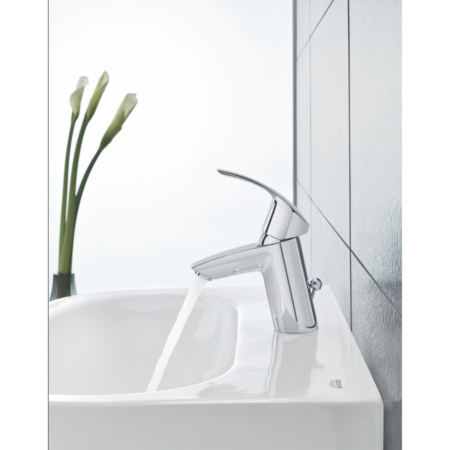 GRADE A1 - Grohe Eurosmart Basin Mixer Tap with Pop-up Waste - 33265002