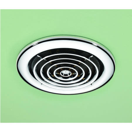 HIB Turbo Chrome Bathroom Inline Extractor Fan