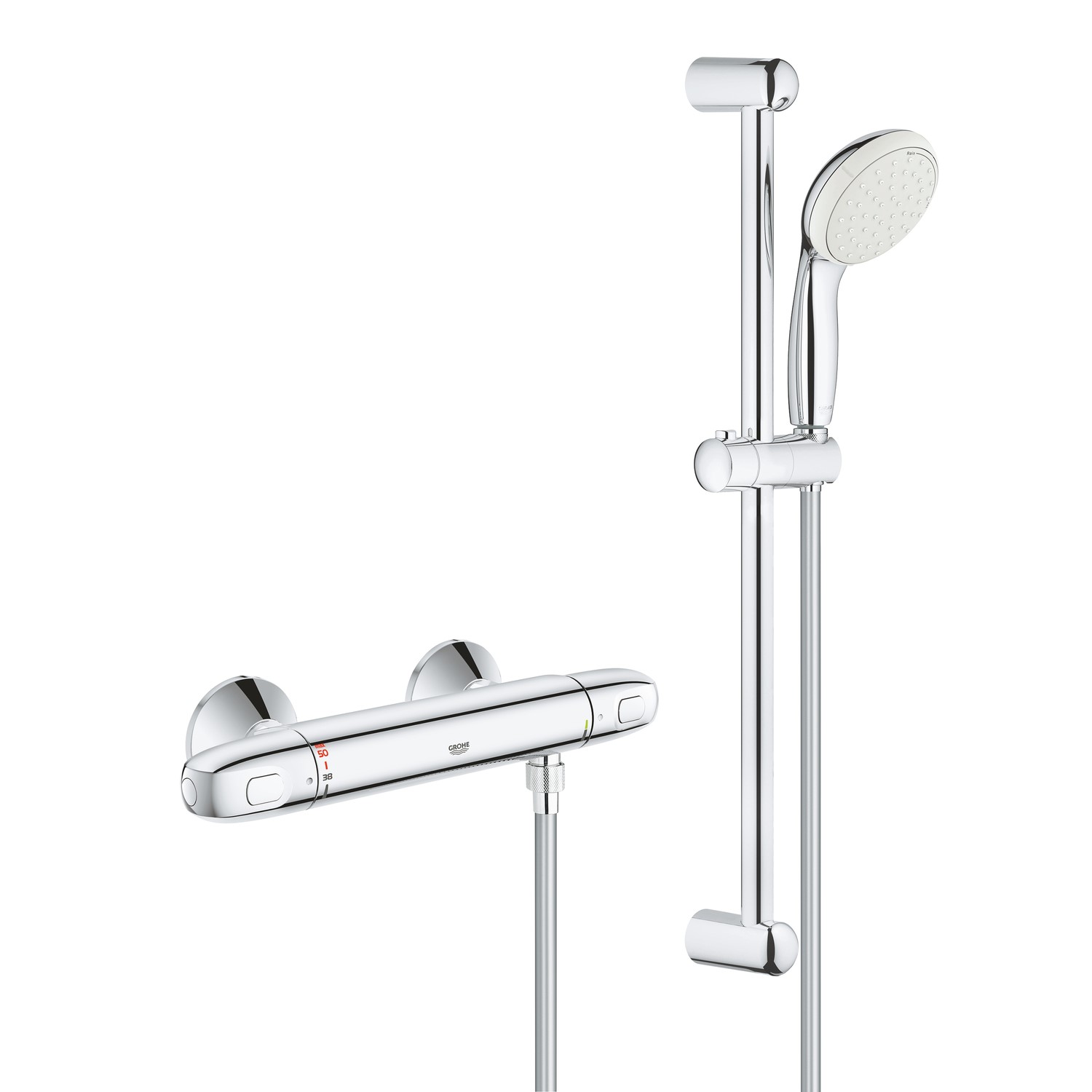 gavnlig uddanne Mysterium Grohe Grohtherm 1000 Thermostatic Shower Mixer and Kit - Better Bathrooms