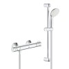 Grohe Grohtherm 800 Thermostatic Mixer Bar Shower with Slide Rail &amp; Round Handset