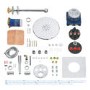 Grohe Grohtherm Concealed Thermostatic Mixer Shower with Wall Mounted Shower Head & Pencil Handset