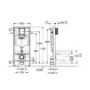 Grohe Rapid 1.13m Support Frame for Wall Hung WC