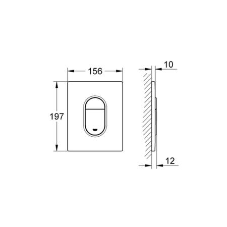 Grohe Arena Cosmopolitan Flush Plate