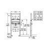 Grohe Rapid 1.13m Support Frame for Wall Hung Basin