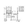 Grohe Rapid 1.13m Support Frame for Wall Hung Basin