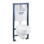 Grohe Solido 4in1 Bau Toilet Set- Toilet and Wall Hanging Frame with Cistern