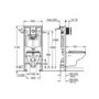 Wall Hung Toilet with Soft Close Seat Frame and Cistern - Grohe Solido Bau