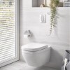 GRADE A1 - Grohe Solido 5in1 Euro Toilet Set - Wall Hung Toilet with Wall Frame and Concealed Cistern