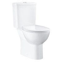 Close Coupled Rimless Toilet with Soft Close Seat - Grohe Bau Close Coupled Rimless Toilet with Soft Close Seat - Grohe Bau