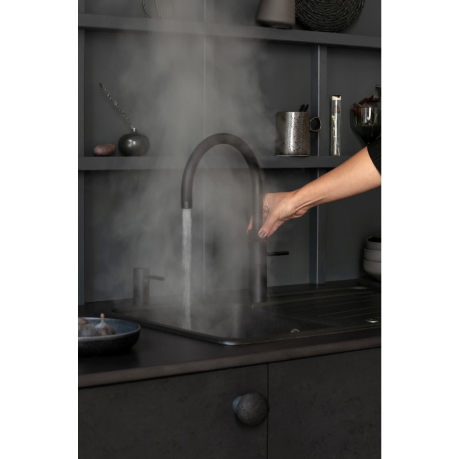 GRADE A1 - Box Opened Quooker PRO3 Fusion Instant Boiling Water Tap Single Lever in Black