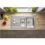 Blanco Tipo 6-S 1.5 Bowl Inset Chrome Stainless Steel Kitchen Sink