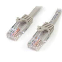 StarTech.com 10 ft Cat5e Gray Snagless RJ45 UTP Cat 5e Patch Cable - 10ft Patch Cord
