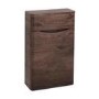 GRADE A1 - Walnut Back to Wall WC Toilet Unit - Without Toilet - W500 x D200mm