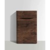 GRADE A1 - Walnut Back to Wall WC Toilet Unit - Without Toilet - W500 x D200mm