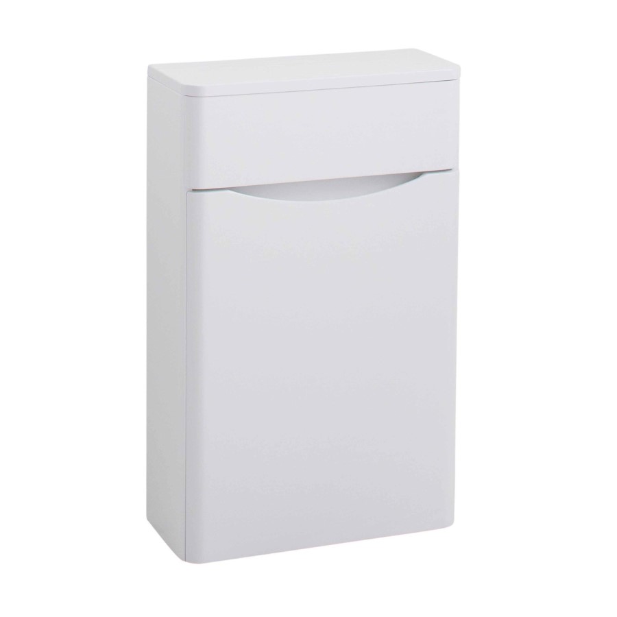 White Back to Wall WC Toilet Unit - Without Toilet - W500 x D200mm - Oakland