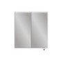 HIB Ether 60 - 2 Door Mirrored Bathroom Cabinet with lights 600 x 700mm