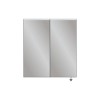 HIB Ether 80 - Double Door Mirrored Bathroom Cabinet with lights 800 x 700mm