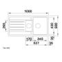 Blanco Legra 6-S 1.5 Bowl Inset White Composite Kitchen Sink
