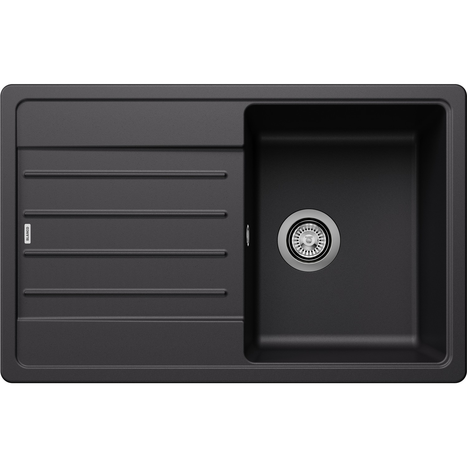 Blanco Black Legra 45 S Single Bowl Inset Silgranit Kitchen Sink