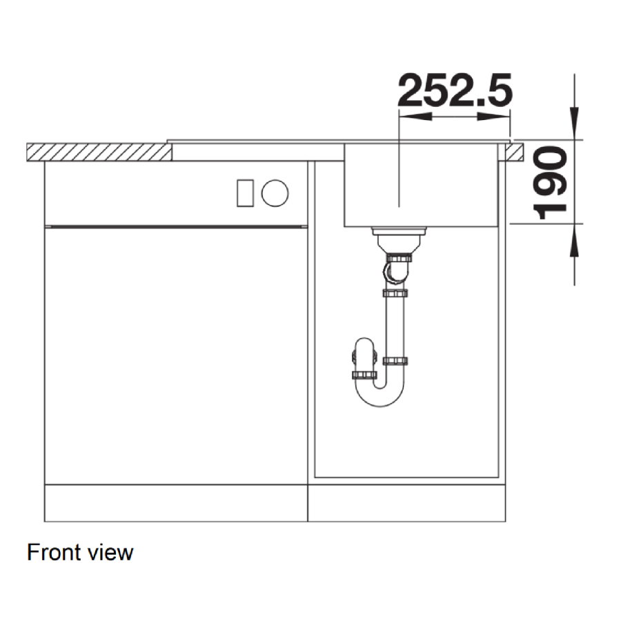 Blanco Legra 45-S Single Bowl Inset Black Composite Kitchen Sink