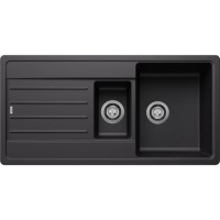 1.5 Bowl Black Inset Black Kitchen Sink - Blanco Legra 45S