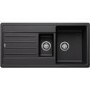 1.5 Bowl Black Inset Black Kitchen Sink - Blanco Legra 45S