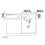 1.5 Bowl Black Inset Black Kitchen Sink - Blanco Legra 45S