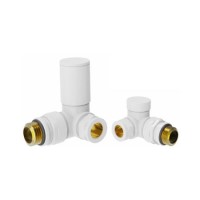 White Manual Corner Radiator Valves - Towelrads White Manual Corner Radiator Valves - Towelrads
