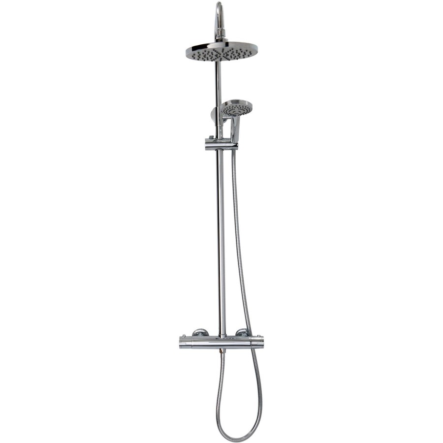 Dio Round Shower with Thermostatic Valve & Slide Rail Kit