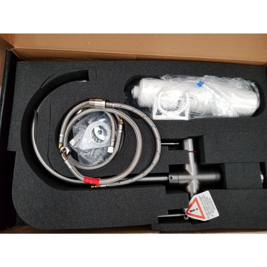 GRADE A2 - Abode PT1103 Pronteau 3 in 1 Prostream Monobloc Instant Boiling Water Tap - Graphite