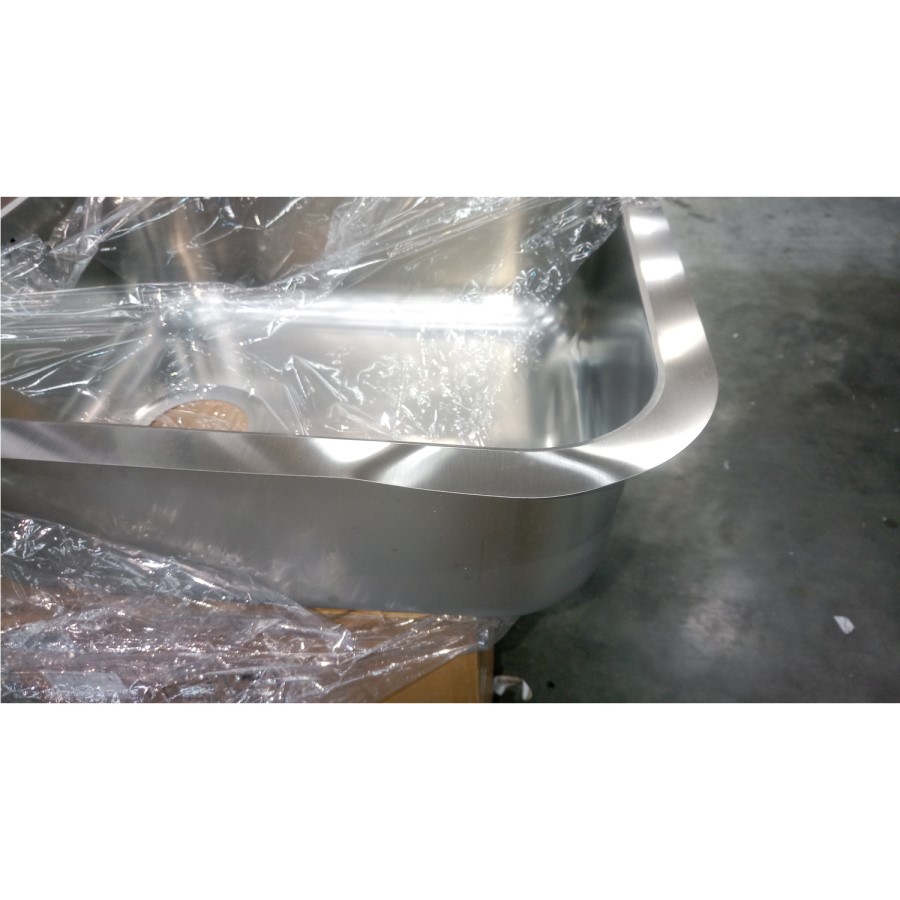 GRADE A2 - Smeg UM4545 Alba Double Bowl Undermount Stainless Steel Sink