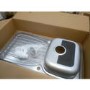 GRADE A2 - Taylor & Moore Single Bowl with Drainer Stainless Steel Reversible Kitchen Sink