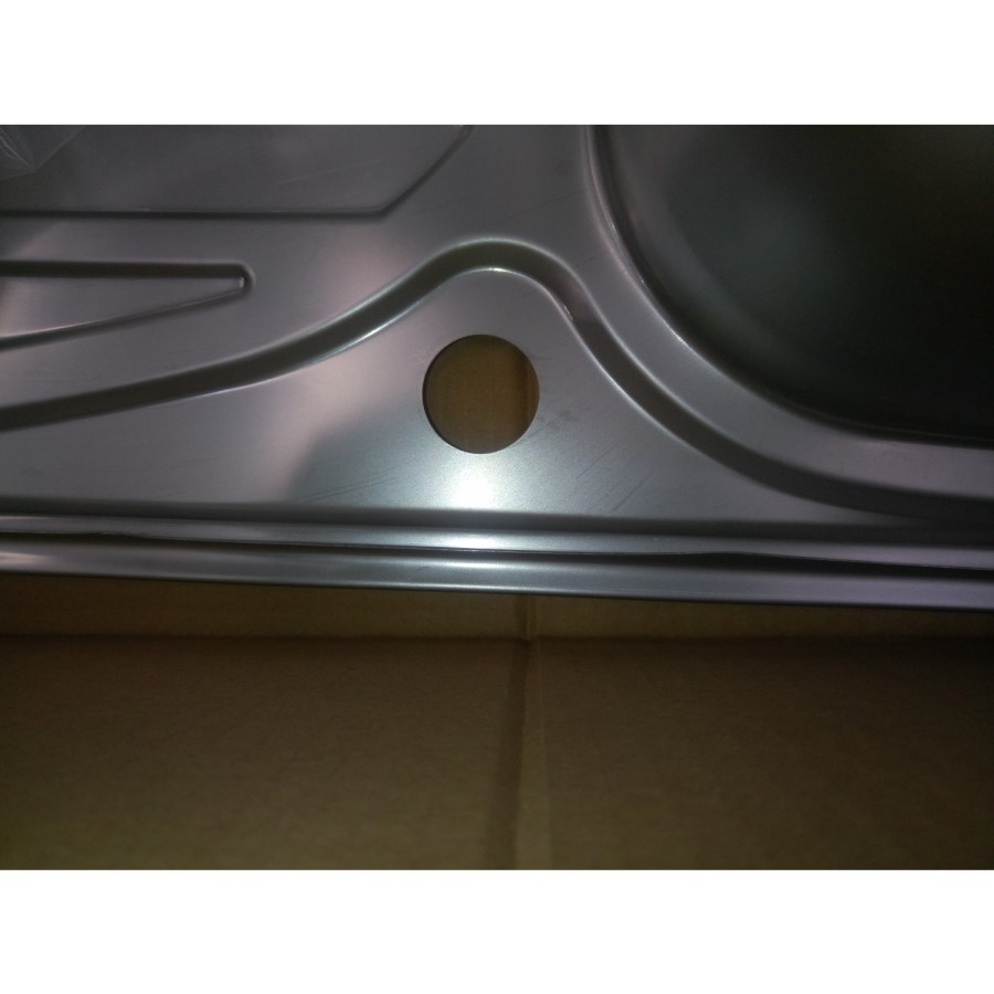 GRADE A2 - Taylor & Moore Single Bowl with Drainer Stainless Steel Reversible Kitchen Sink