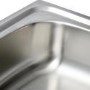 GRADE A2 - Taylor & Moore Single Bowl with Drainer Stainless Steel Reversible Kitchen Sink
