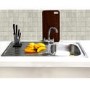 GRADE A2 - Taylor & Moore Single Bowl with Drainer Stainless Steel Reversible Kitchen Sink