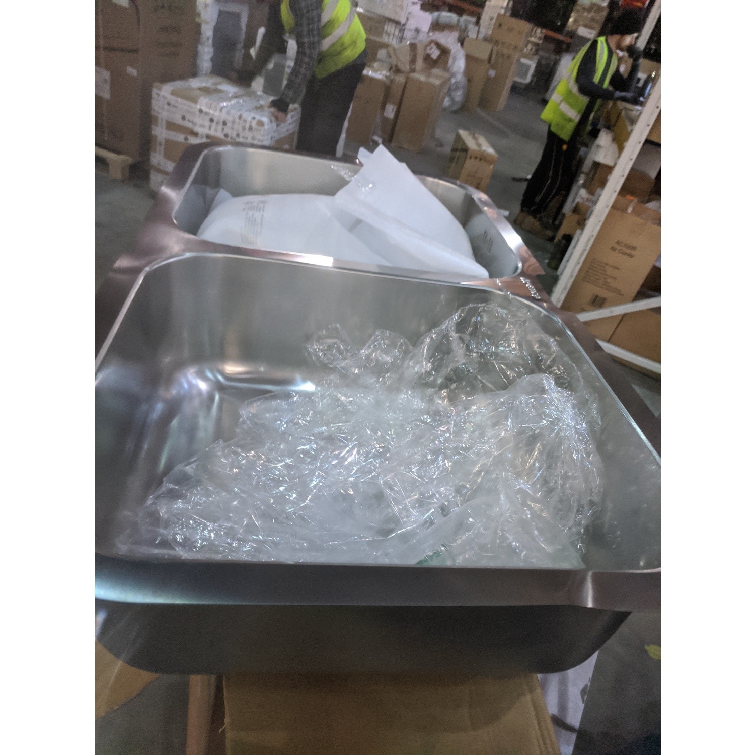 GRADE A2 Smeg UM4545 Alba Double Bowl Undermount Stainless Steel Sink