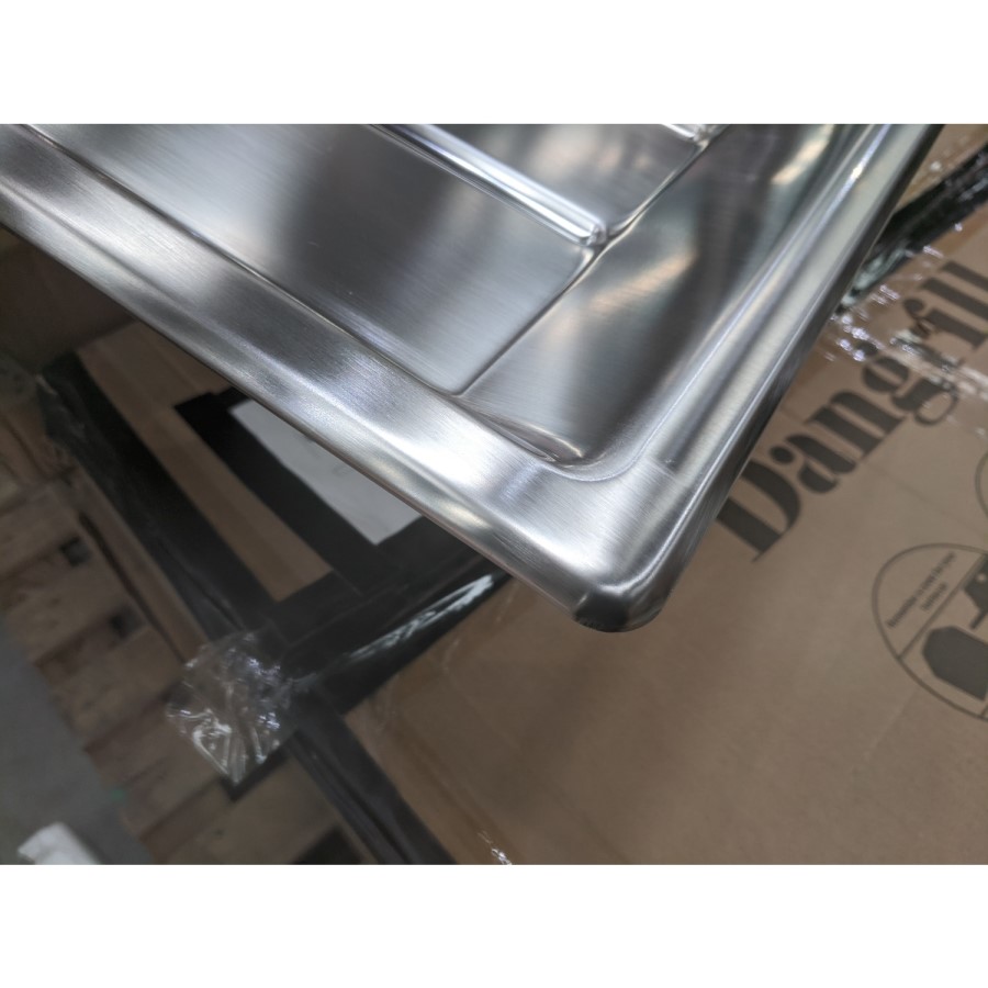 GRADE A2 - Taylor & Moore Como Single Bowl Reversible Drainer Stainless Steel Sink