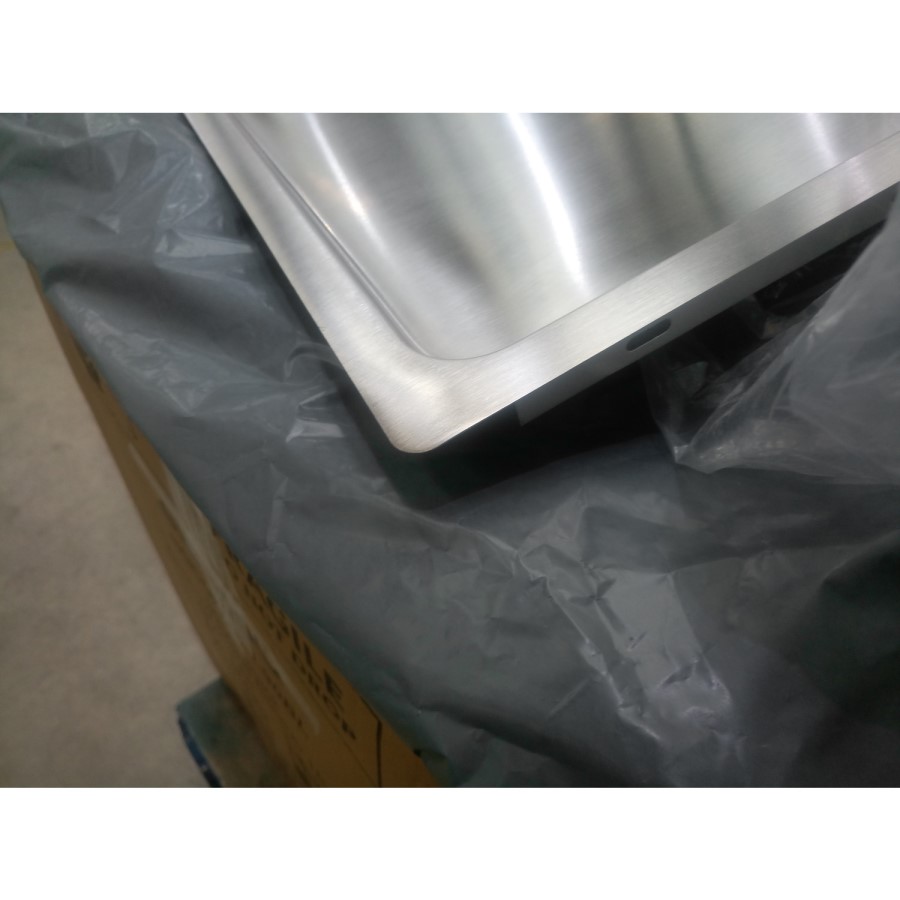 GRADE A2 - CDA KVF21LSS Designer Single Extra Large Bowl Sink Flush Fit - Left Hand Drainer