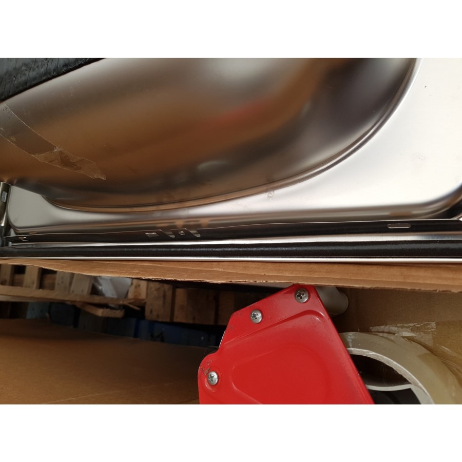 GRADE A2 - Essence Ava Single Bowl Reversible Drainer Stainless Steel Chrome Kitchen Sink - BeBa_26180