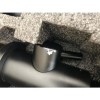 GRADE A2 - Arissa Round Matt Black Deck Mounted Shower Mixer Tap - 4 Tap Hole