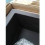 GRADE A2 - Single Bowl Inset Black Granite Kitchen Sink with Reversible Drainer - Enza Madison