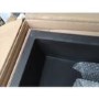 GRADE A2 - Single Bowl Inset Black Granite Kitchen Sink with Reversible Drainer - Enza Madison