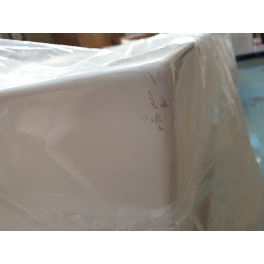 GRADE A2 - Riga Freestanding Bath Double Ended - 1585 x 690mm