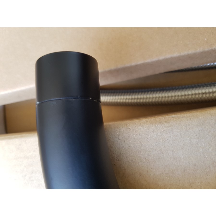 GRADE A2 - Pronto Matt Black Twin Lever 3 in 1 Instant Boiling Water Tap