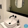 Wall Mounted Black Basin Mixer Tap - Arissa